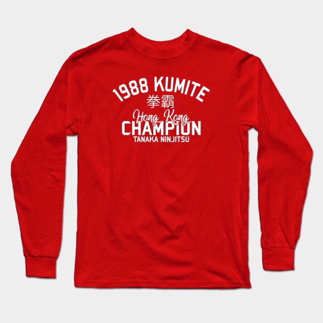 1988 Kumite Champion (WHITE) Long Sleeve T-Shirt by HeyBeardMon